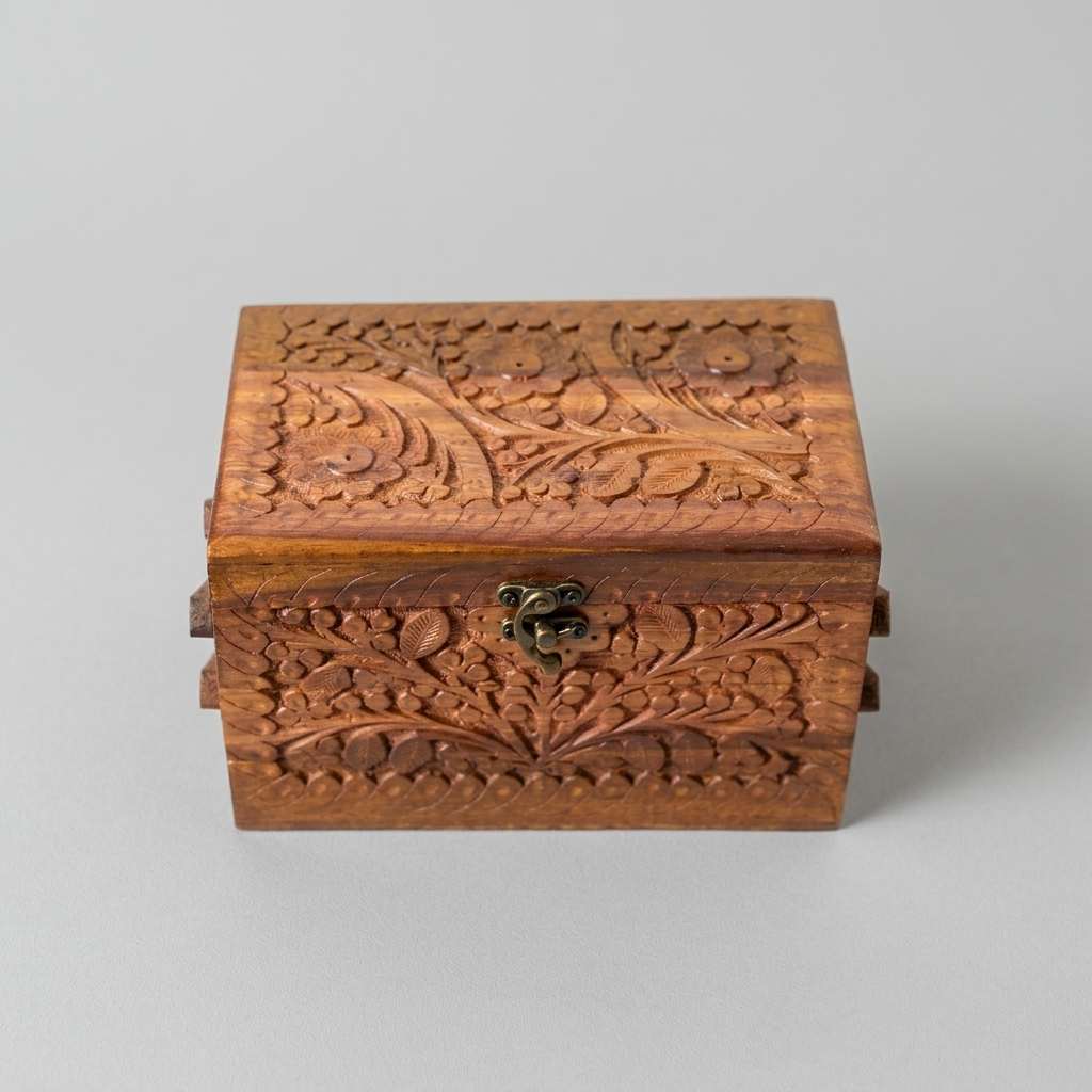 Three Step Wooden Jewelry Box
