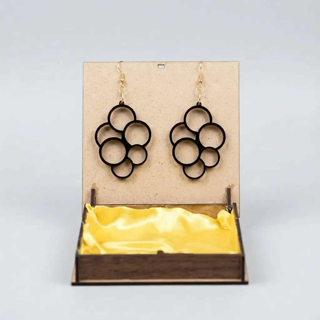 Bubble Cluster Drop Earrings