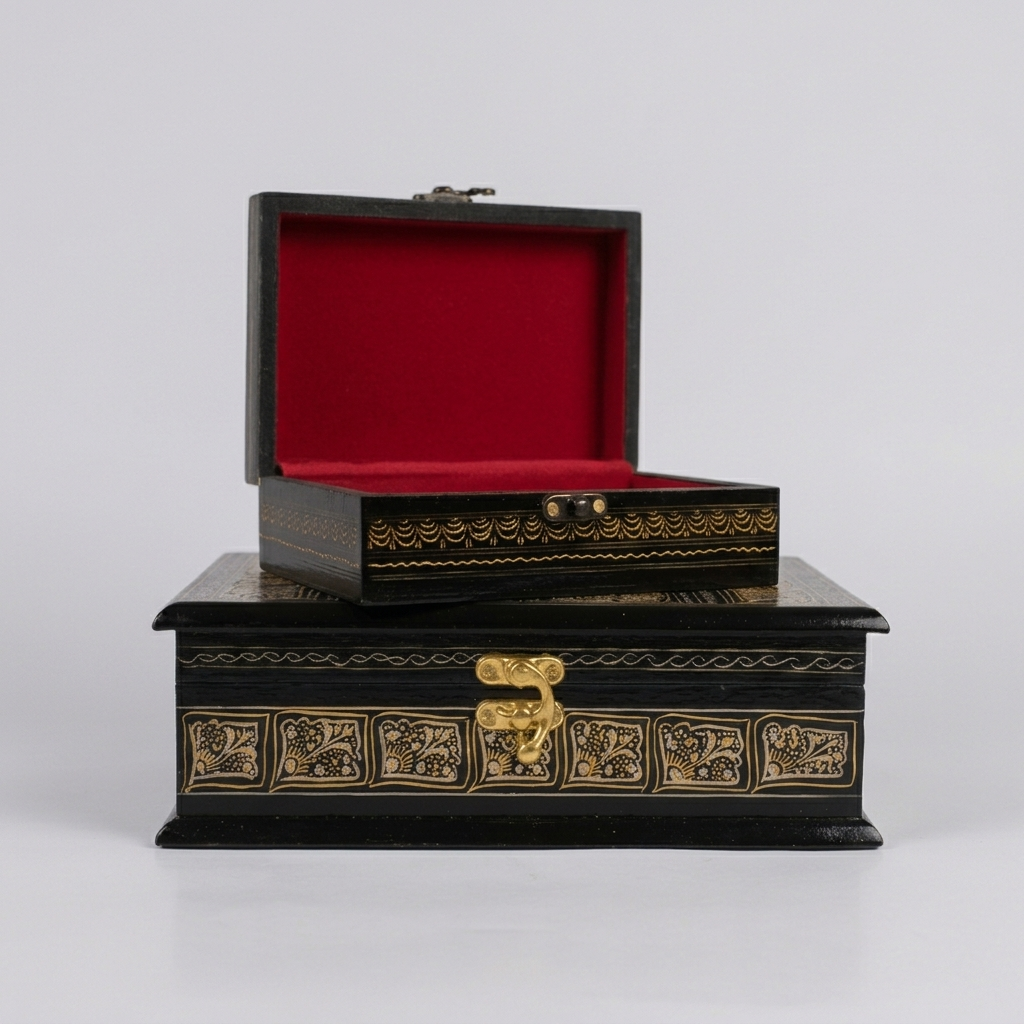 Lacquer Art Jewelry Box