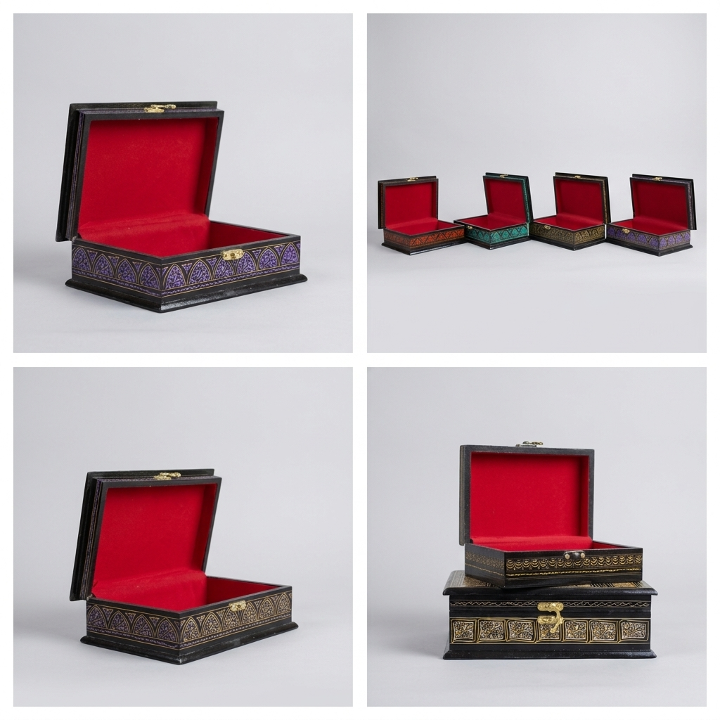 Lacquer Art Jewelry Box