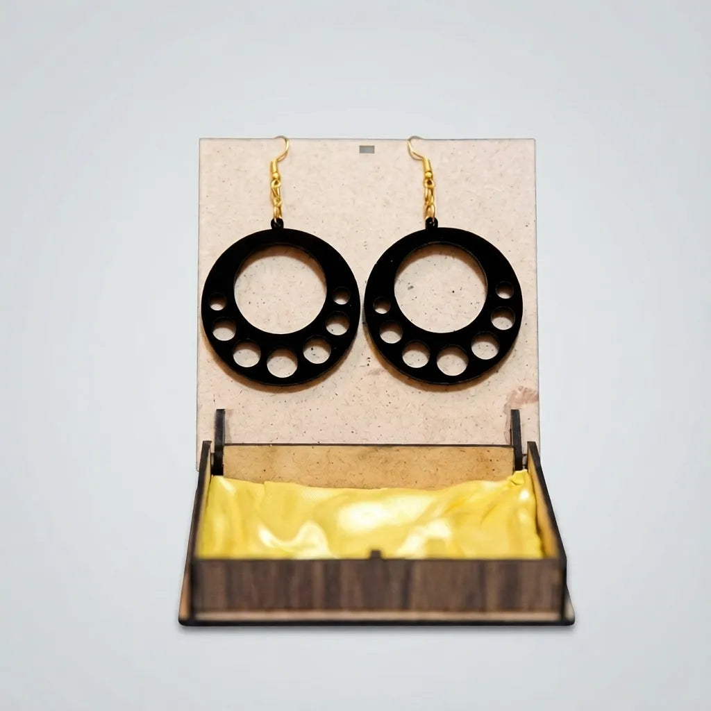 Luna Dot Hoop Earrings