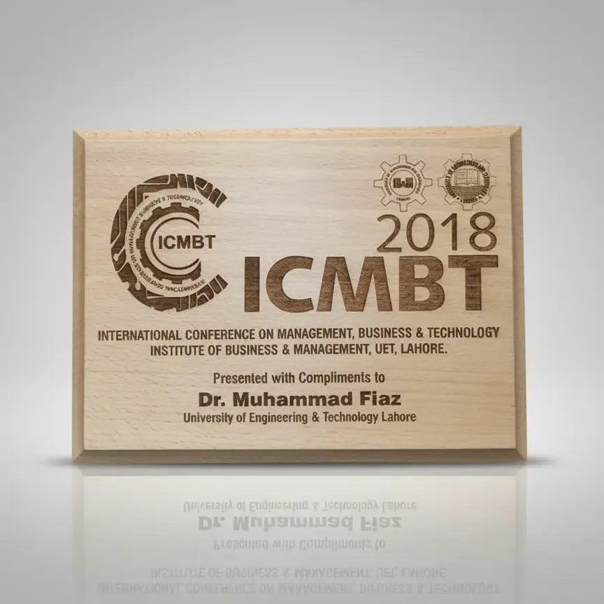 Wooden Certificate Plaque