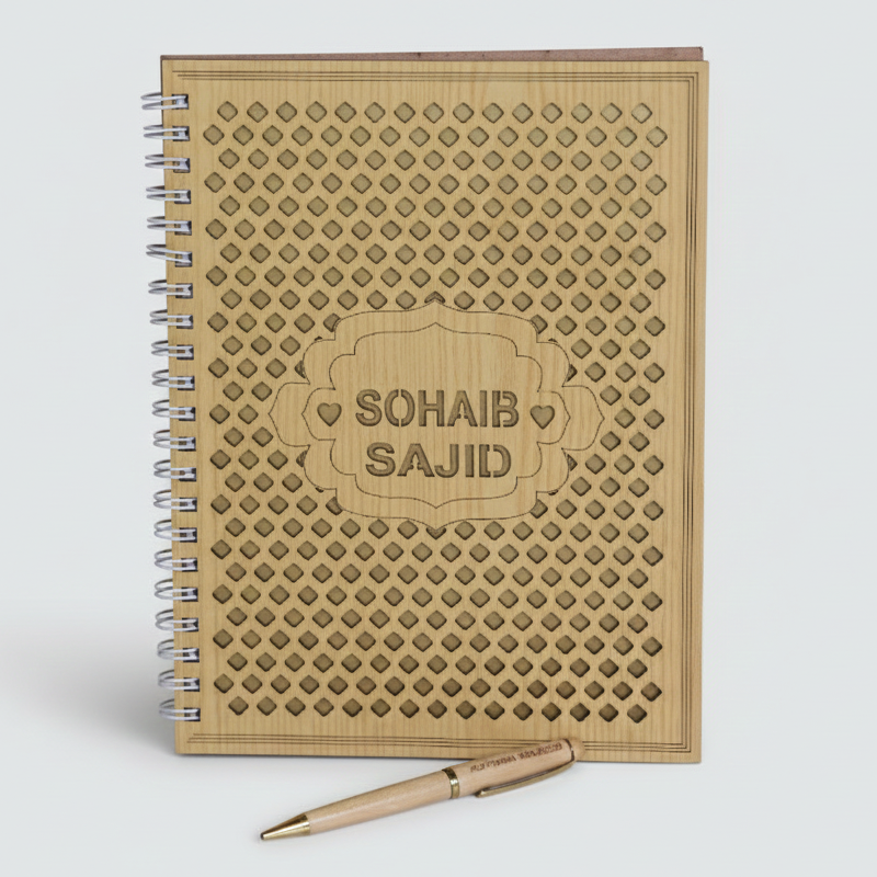 Wooden Customized Notebook