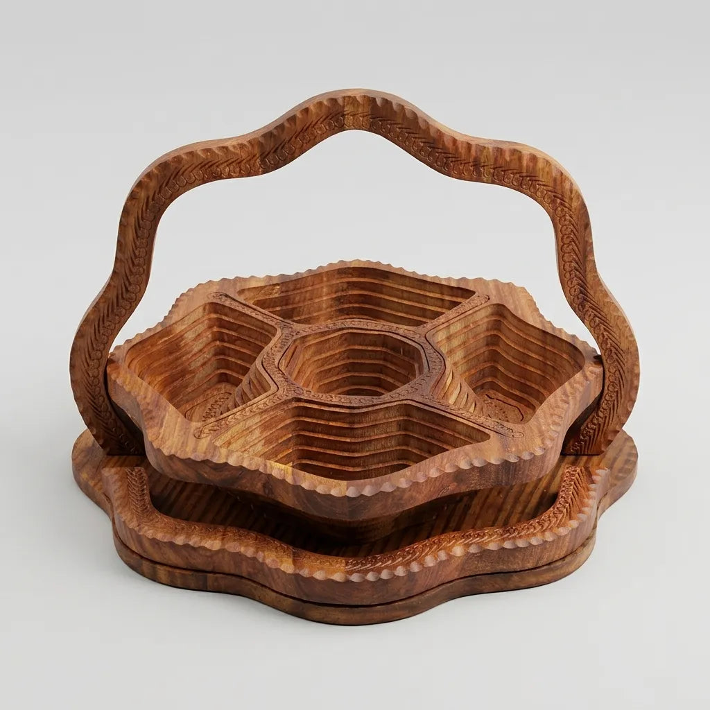 Wooden Dry Fruit Tray