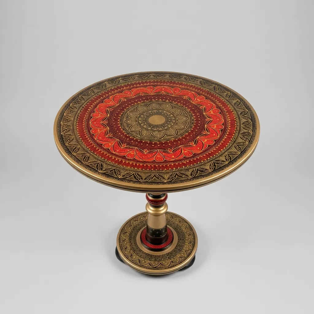 Wooden Lacquer Art Table