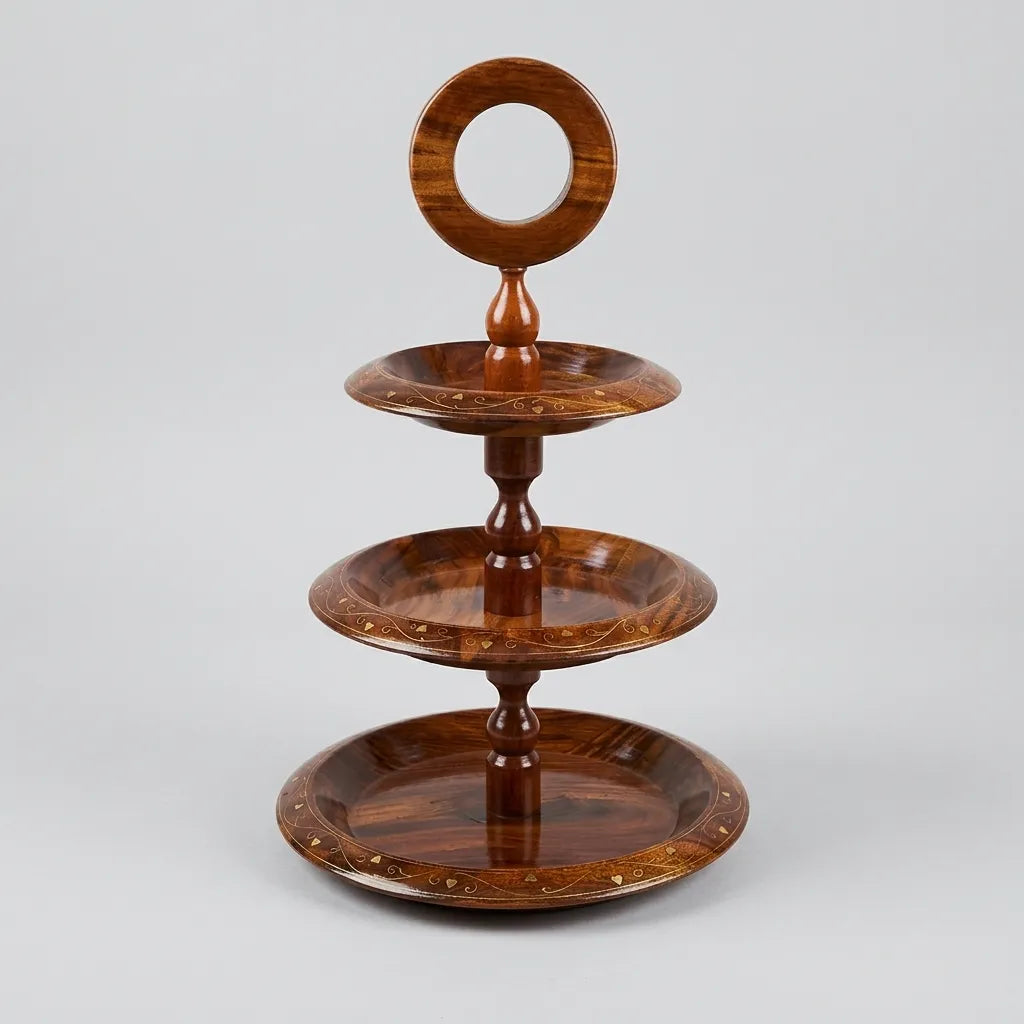 Wooden Serving Stand