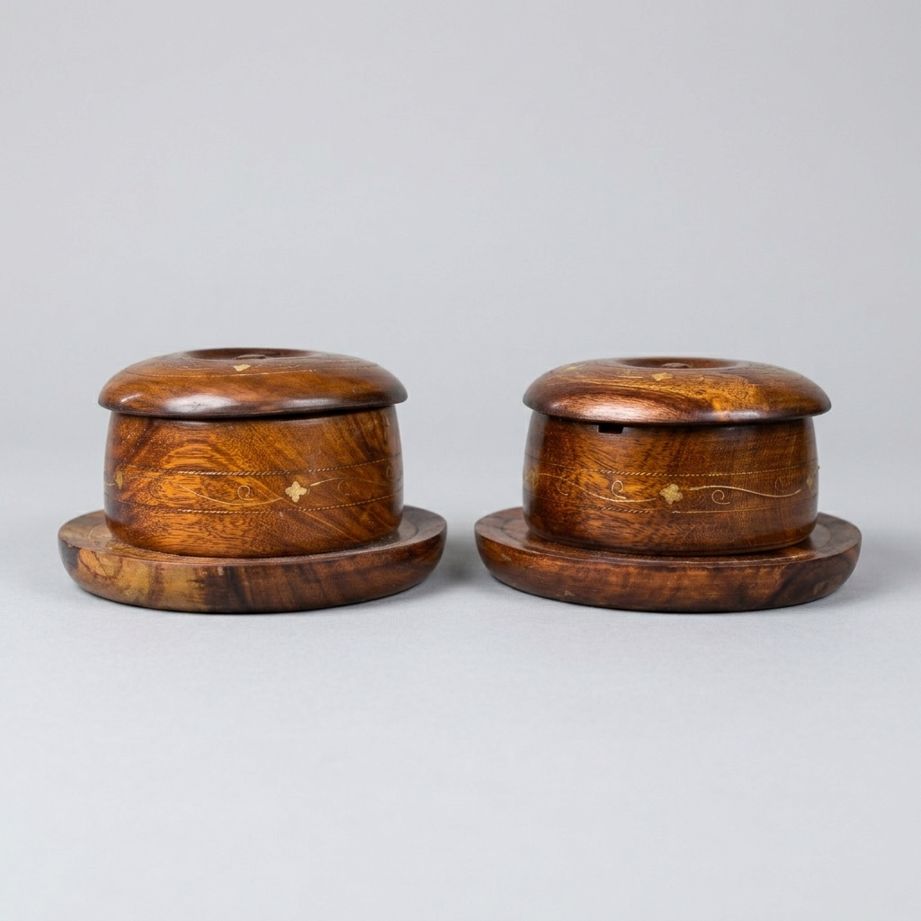 Wooden Sugar Pot