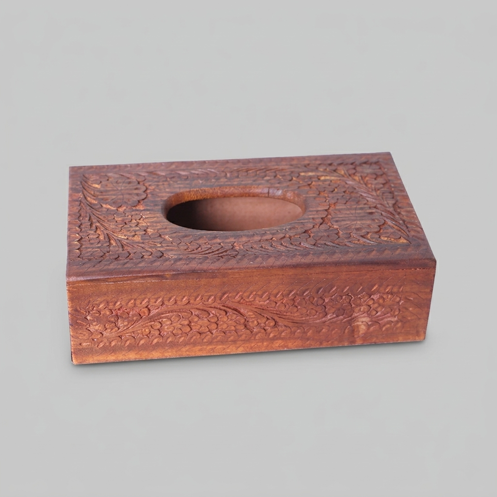 Wooden Tissue Box