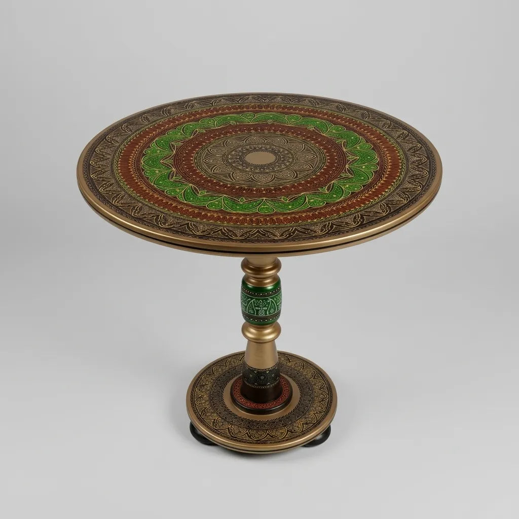 Wooden Lacquer Art Table