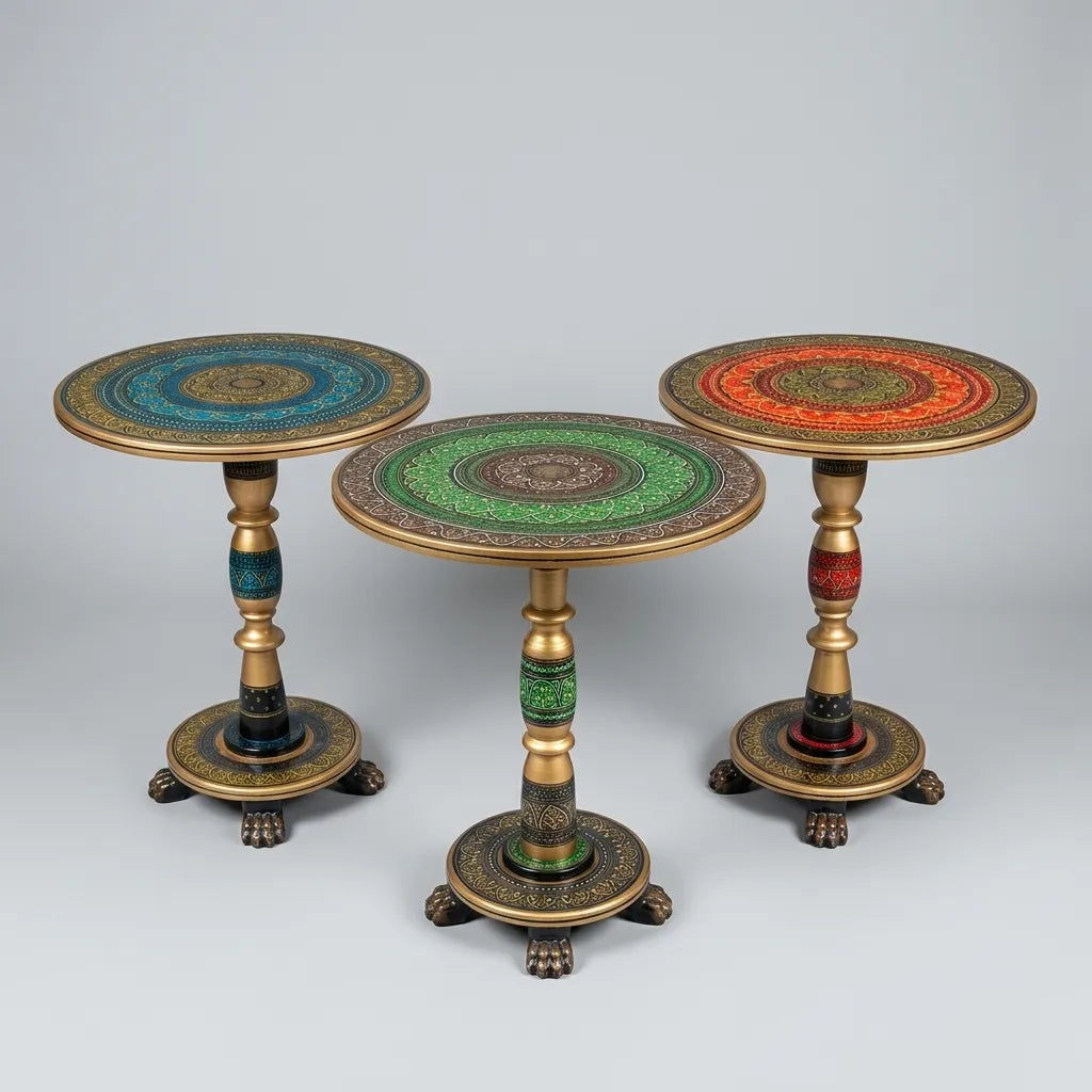 Wooden Lacquer Art Table