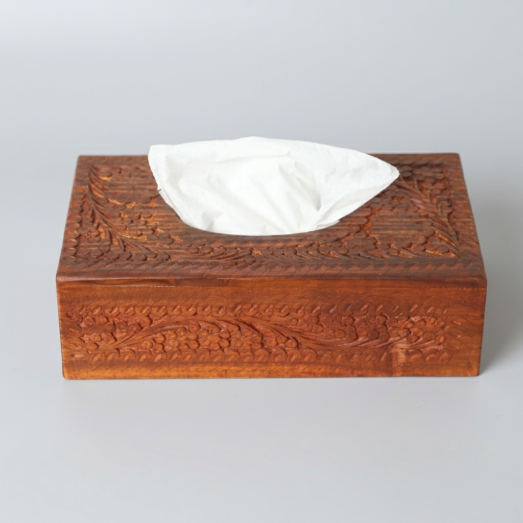 Wooden Tissue Box